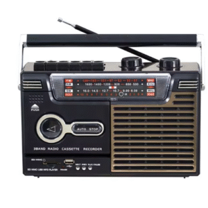 مسجل كاسيت و راديو بتصميم بومبوكس كلاسيكي – مزيج من الأصالة والحداثة (1) مسجل كاسيت و راديو بتصميم بومبوكس كلاسيكي – مزيج من الأصالة والحداثة