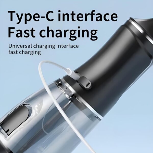 مضخة تنظيف الأسنان بالماء المحمول سعة 380 مل قابل للشحن مزوّد بـ 4 رؤوس