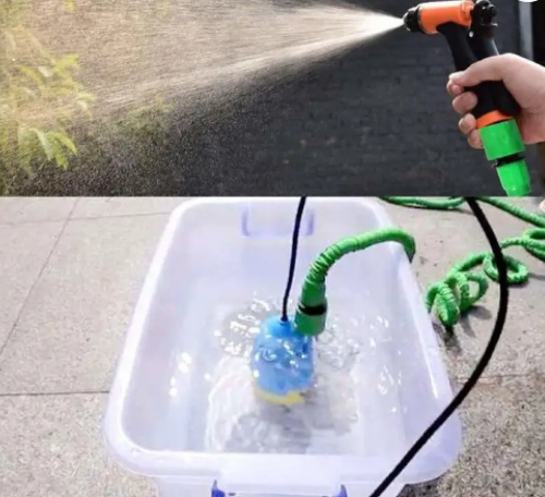 مضخة غسيل السيارات المحمولة غسيل قوي خرطوم بطول 10 أمتار