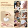 مقص أظافر كهربائي 2 في 1 قصّ وتلميع آمن وذكي لجميع الأعمار