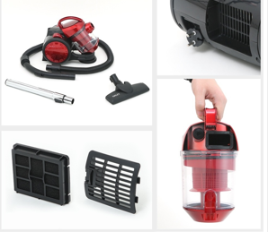 مكنسة كهربائية سيكلونية أفقية بدون كيس بقدرة 2800 واط – أداء قوي وتصميم حديث