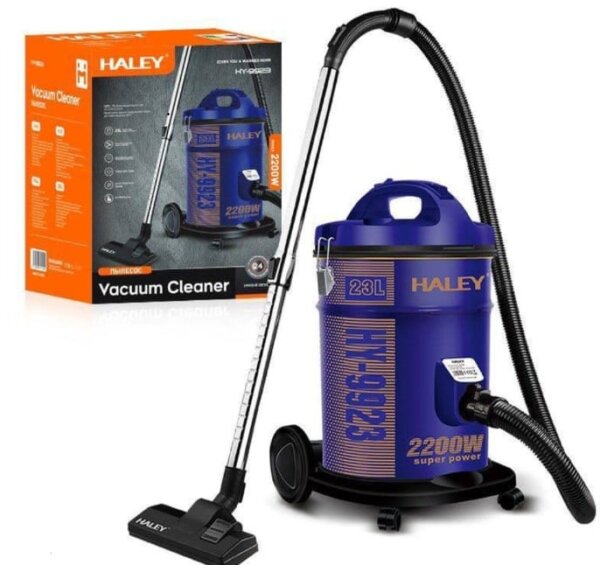مكنسة كهربائية صناعية لتنظيف جاف/رطب بقوة 2200 واط و سعة 23 لتر