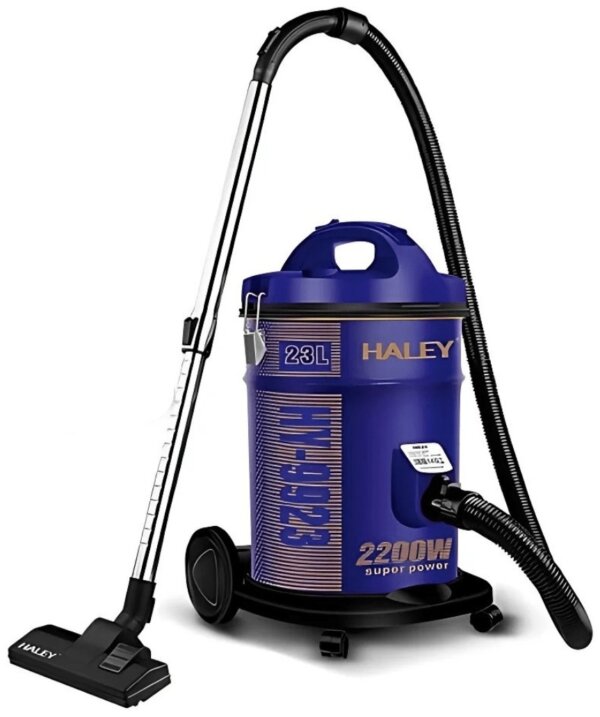 مكنسة كهربائية صناعية لتنظيف جاف/رطب بقوة 2200 واط و سعة 23 لتر