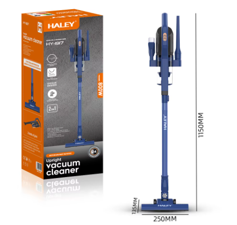 مكنسة كهربائية عمودية 2 في 1 قوية، وعملية لتنظيف شامل بقدرة 800 واط