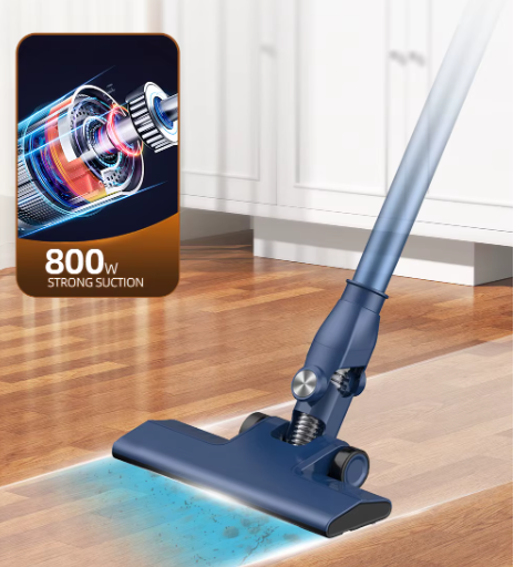 مكنسة كهربائية عمودية 2 في 1 قوية، وعملية لتنظيف شامل بقدرة 800 واط