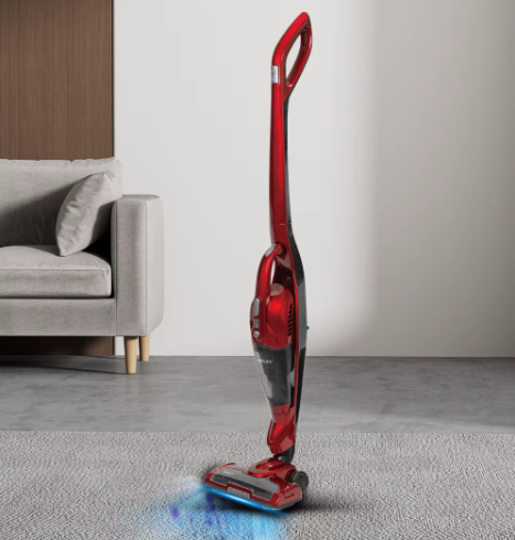 مكنسة كهربائية عمودية لاسلكية بقدرة 300 واط مع قاعدة شحن ونظام فلترة Cyclone