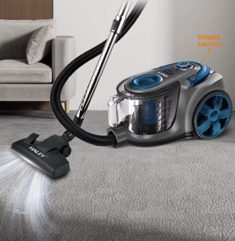 مكنسة كهربائية قوية 3000 واط بتقنية الإعصار – تنظيف شامل وسريع بدون كيس