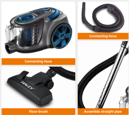 مكنسة كهربائية قوية 3000 واط بتقنية الإعصار – تنظيف شامل وسريع بدون كيس