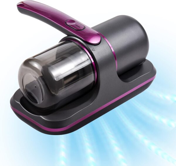 مكنسة محمولة لاسلكية لإزالة الغبار والعث شفط فائق القوة