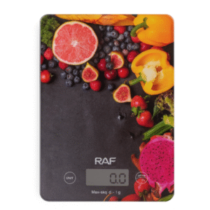 ميزان مطبخ رقمي شاشة LCD دقيقة، تصميم مقاوم للماء RAF