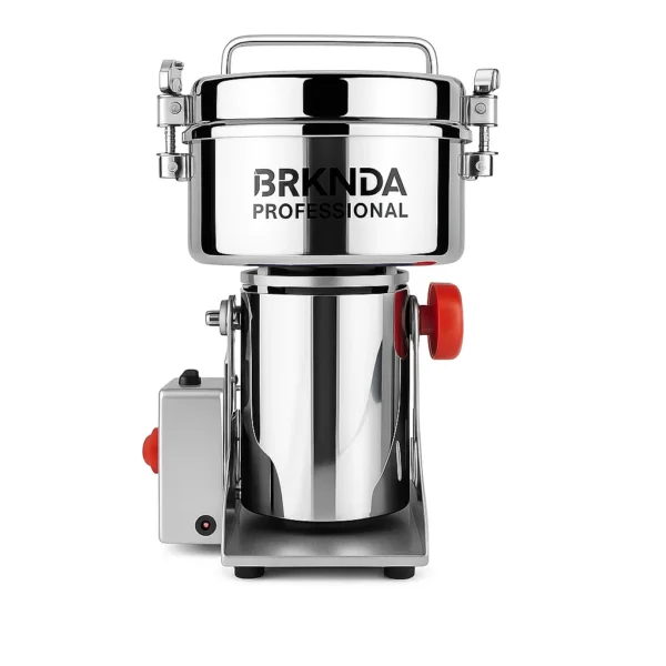 مطحنة كهربائية احترافية لطحن الحبوب والأعشاب سعة 1000 جرام من الستانلس ستيل