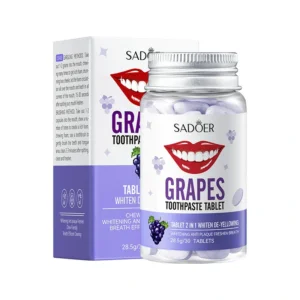 اقراص بديل معجون الاسنان - تنظيف و تبييض و إزالة البقع الصفراء خلال ثواني GRAPES