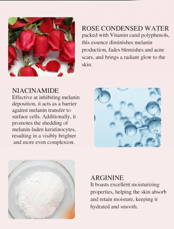 بكج الورد الطبيعي3 قطع  للتفتيح والترطيب وتجديد البشرة MOND'SUB Beauty Box