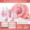 بكج روتين عناية SADOER Peach خلاصة الخوخ 6 قطع للجفاف والخطوط الدقيقة البهتان شد والخشونة
