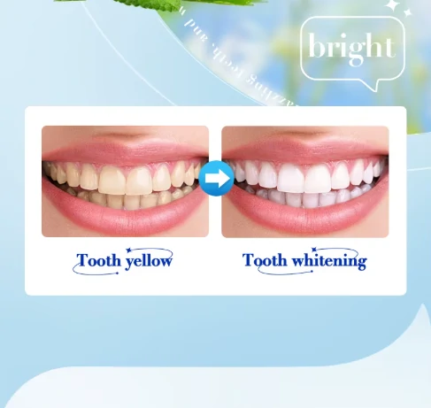 بودرة تبييض الاسنان SADOER Bright White لإزالة الاصفرار والبقع والجير