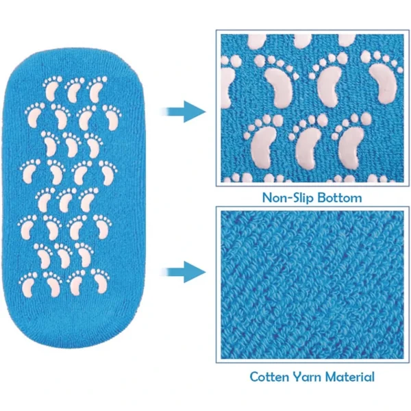 جوارب وكفوف جل سيليكون للعناية في القدم واليدين - Spa Silicone Gel Socks & Gloves Set