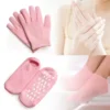 جوارب وكفوف جل سيليكون للعناية في القدم واليدين - Spa Silicone Gel Socks & Gloves Set