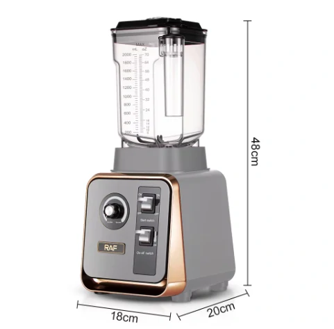 خلاط صناعي 1200 واط مع وعاء بولي كربون قوي 2 لتر لطحن وسحق RAF