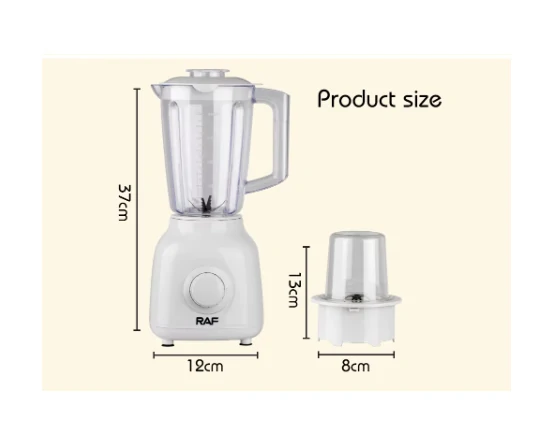 خلاط كهربائي RAF شفرات ستانلس 6 شفرات سعة  1.5 لتر