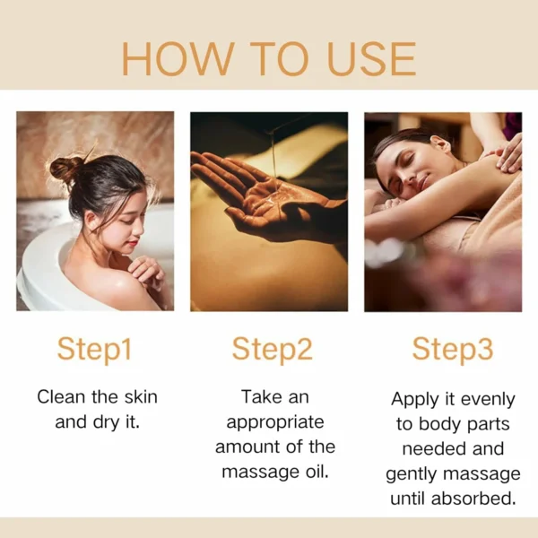 زيت مساج العلاجي مع عشبة الجينسنغ الطبيعية Vitality Ginseng Massage Essence Oil