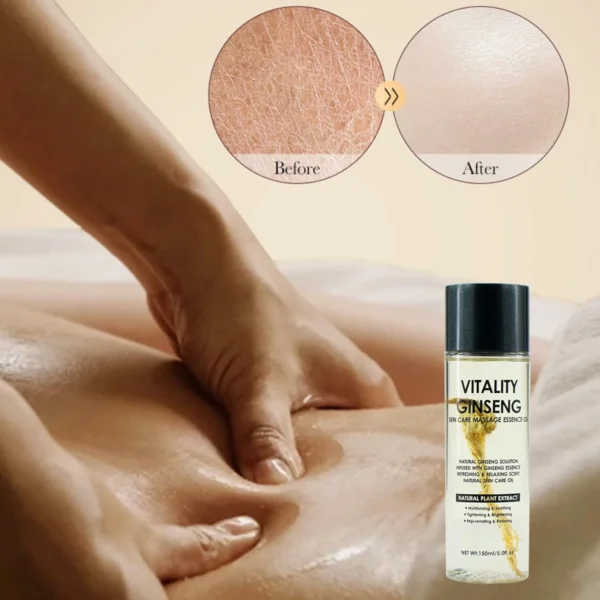 زيت مساج العلاجي مع عشبة الجينسنغ الطبيعية Vitality Ginseng Massage Essence Oil