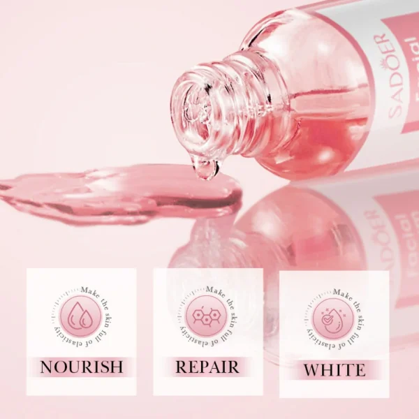 بكج شامل مركز 3 قطع  4×1 فيتامين و niacinamide وهيالورونيك SADOER Facial Cream