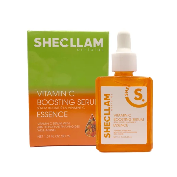 بكج SHECLLAM اليومي الفاخر – سيروم فيتامين C + واقي شمس SPF90+ للعناية والإشراقة والحماية
