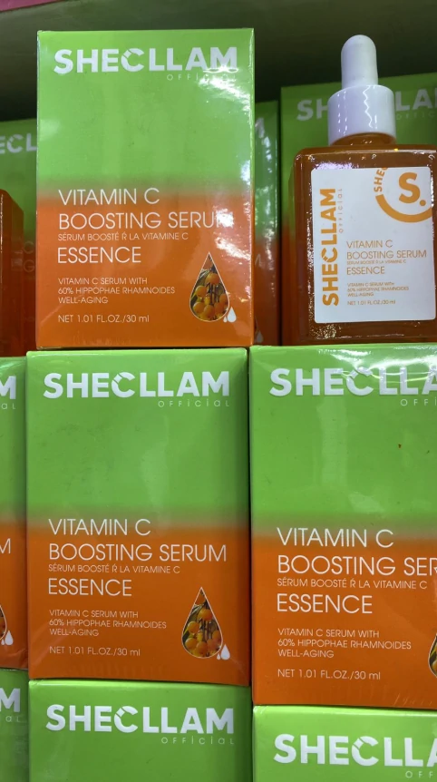 بكج SHECLLAM اليومي الفاخر – سيروم فيتامين C + واقي شمس SPF90+ للعناية والإشراقة والحماية