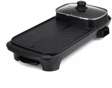 شواية مع قدر الهوت بوت 2 في 1 – شواية كهربائية متعددة الوظائف للعائلات والجلسات