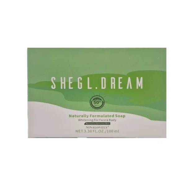 صابون SHEGL.DREAM التفتيح, التنظيف, تجديد البشرة, والحماية من الشمس في منتج واحد