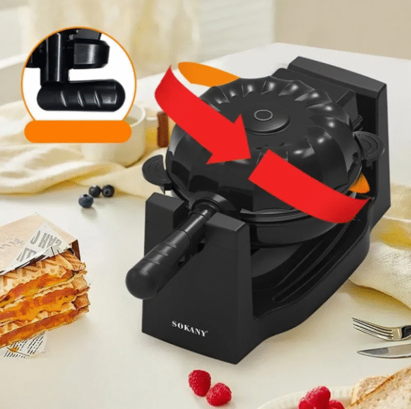 صانعة الكيك Sokany بقوة 1800 واط – سطح غير لاصق وتصميم دوّار لنتائج مثالية