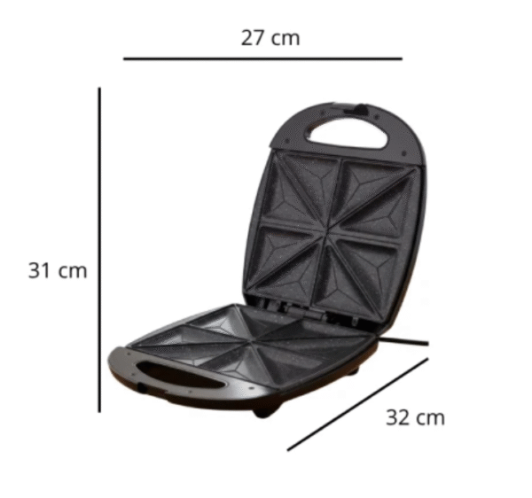 صانعة ساندويتش وشواية 4 قطع – 1400 واط ألواح غير لاصقة تحكم حراري أوتوماتيكي