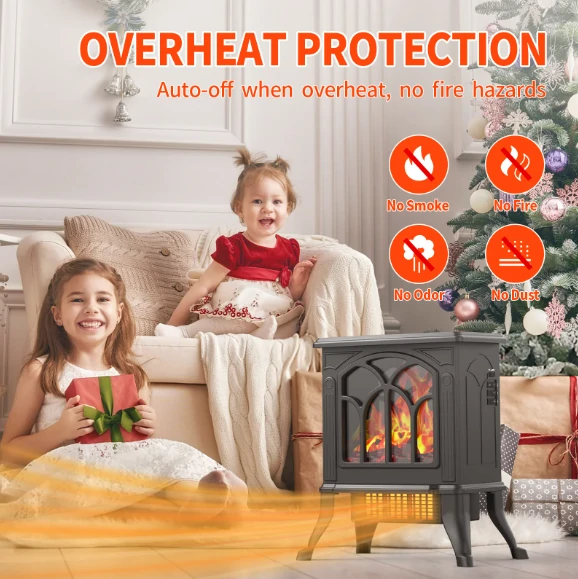 صوبة Electra الكهربائية – تصميم Fireplace بقوة 1500 واط