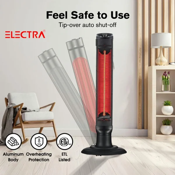 صوبة كربون ELECTRA بقوة 2400 واط تدفئة عالية وأمان كامل موفرة لطاقة