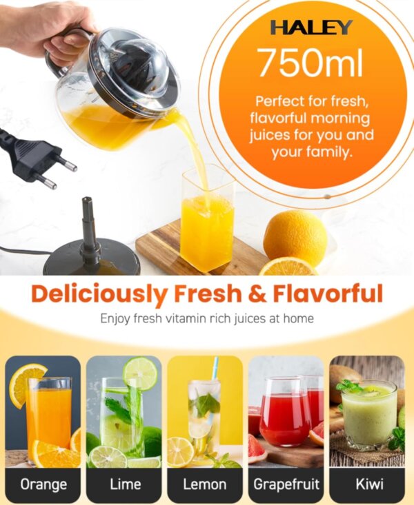 عصارة حمضيات كهربائية – سعة 750 مل مع عكس ذكي