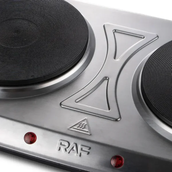 غاز كهربائي مزدوج 2000 واط وتصميم قوي للاستخدام اليومي RAF