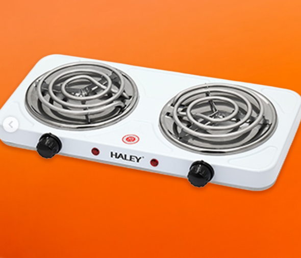 غاز كهربائي مزدوج بقوة 2000 واط – حل مثالي للطهي السريع في أي مكان