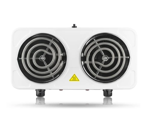 غاز كهربائي مزدوج بقوة 2000 واط – حل مثالي للطهي السريع في أي مكان