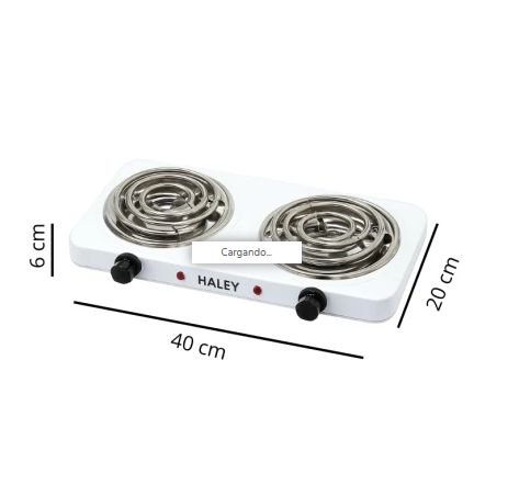 غاز كهربائي مزدوج بقوة 2000 واط – حل مثالي للطهي السريع في أي مكان