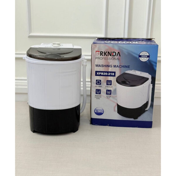 كرسي أسود غسالة محمولة سعة 4.5 كغم – غسيل وعصر وتجفيف مناسبة للاطفال والطلاب