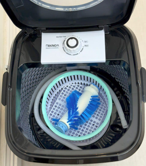 غسالة محمولة سعة 7.5 كغم – متعددة الاستخدامات لغسيل الملابس والأحذية (4) غسالة محمولة سعة 7.5 كغم – متعددة الاستخدامات لغسيل الملابس والأحذية