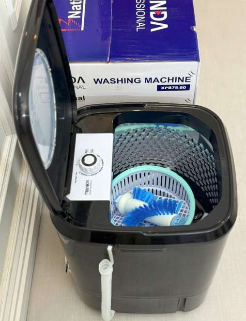 غسالة محمولة سعة 7.5 كغم – متعددة الاستخدامات لغسيل الملابس والأحذية (5) غسالة محمولة سعة 7.5 كغم – متعددة الاستخدامات لغسيل الملابس والأحذية