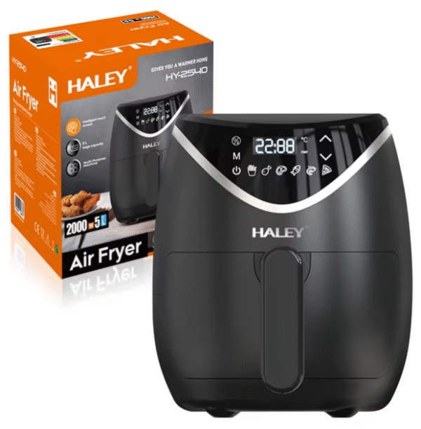 قلاية هوائية رقمية 5 لتر – 2000 واط للتحمير الصحي بدون زيت