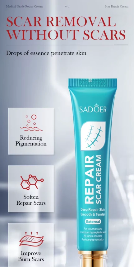 كريم SADOER لترميم الجلد من اثار الندبات والحروق وآثار الجروح والعمليات وتجديد البشرة (3) كريم SADOER لـ ترميم الجلد من اثار الندبات والحروق وآثار الجروح والعمليات وتجديد البشرة