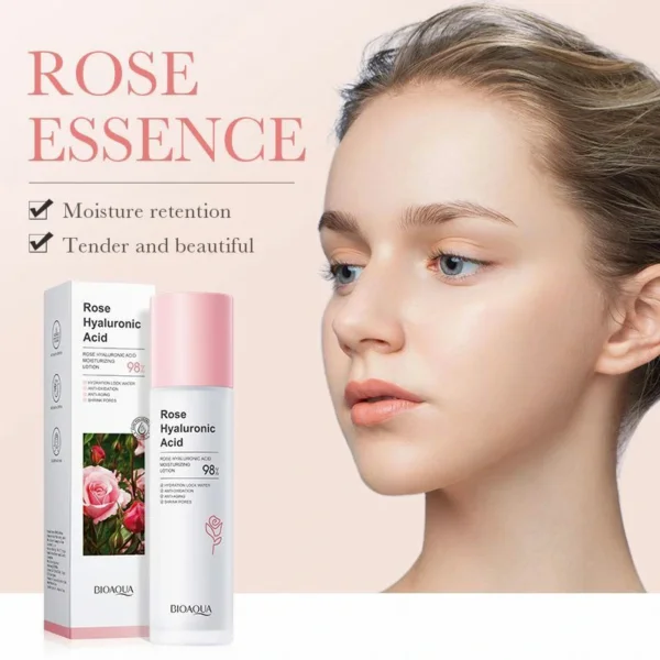 لوشن الورد وحمض الهيالورونيك - ترطيب عميق وتفتيح وشد للبشرة Rose Hyaluronic Acid Lotion (7) لوشن الورد وحمض الهيالورونيك - ترطيب عميق وتفتيح وشد للبشرة Rose Hyaluronic Acid Lotion