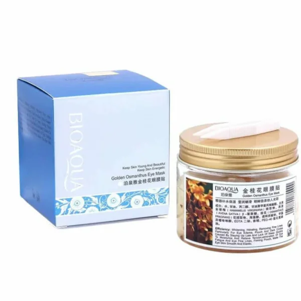 ماسك العين Eye Patches للهالات السوداء والانتفاخ والتجاعيد BIOAQUA خلاصة زهرة الأوسمانثوس