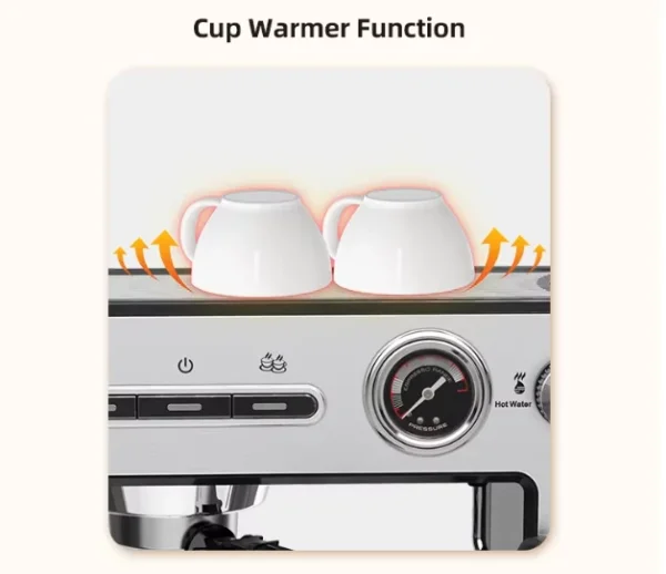 ماكينة القهوة 8 بـ 1 قوة 20 بار - 1450 واط سعة 1 لتر Sayona