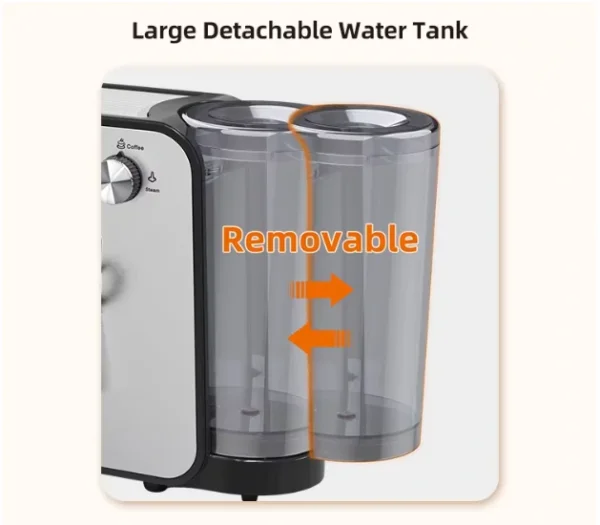 ماكينة القهوة 8 بـ 1 قوة 20 بار - 1450 واط سعة 1 لتر Sayona