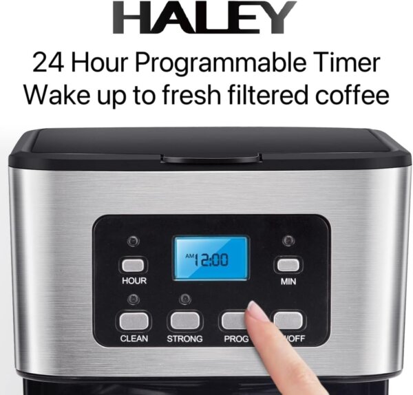 ماكينة تحضير القهوة بالتنقيط – سعة 1.5 لتر (12 كوب) مع خاصية الحفاظ على السخونة