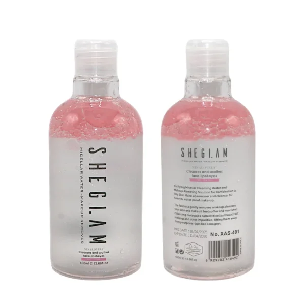 مزيل مكياج ماء الميسيلار للبشرة الدهنية 400 مل SHEGLAM Micellar Water Oily Skin